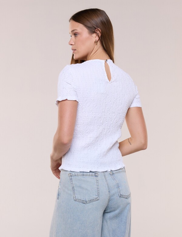 Blusa Smocked BLANCO