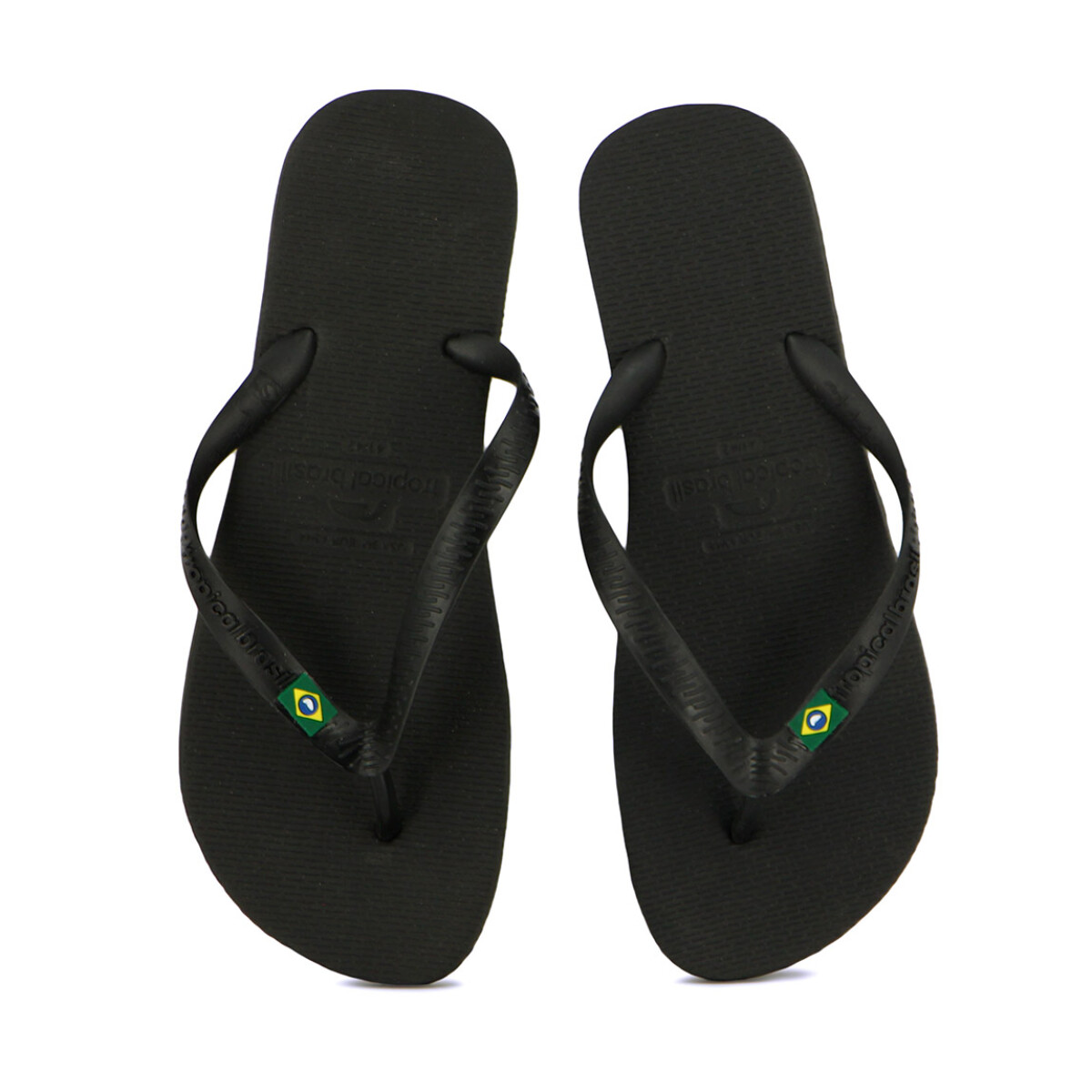 Chanclas Tropical Brasil Ojota Basic De Hombre - Negro - Negro 
