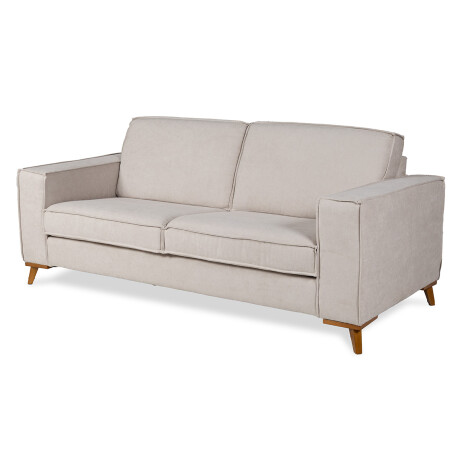 Sofá Arne - Tela Microfibra - 3 cuerpos Rivera 25 (Beige)