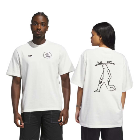 Remera Adidas Mark Gonzales Blanco