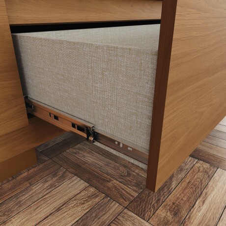 ROPERO DELVIN 3 PUERTAS 3 CAJONES CON ESPEJO GUARDARROPA CLOSET ARMARIO CANELA