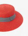 Sombreros Playa Sombrero Efecto Rafia - Rojo Medio