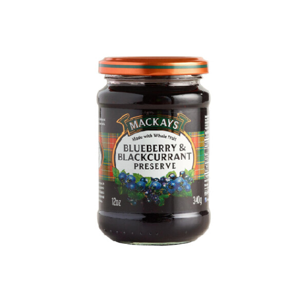 MERMELADA MACKAYS BLUEBERRY Y BLACKCURRANT 340 GR Unica