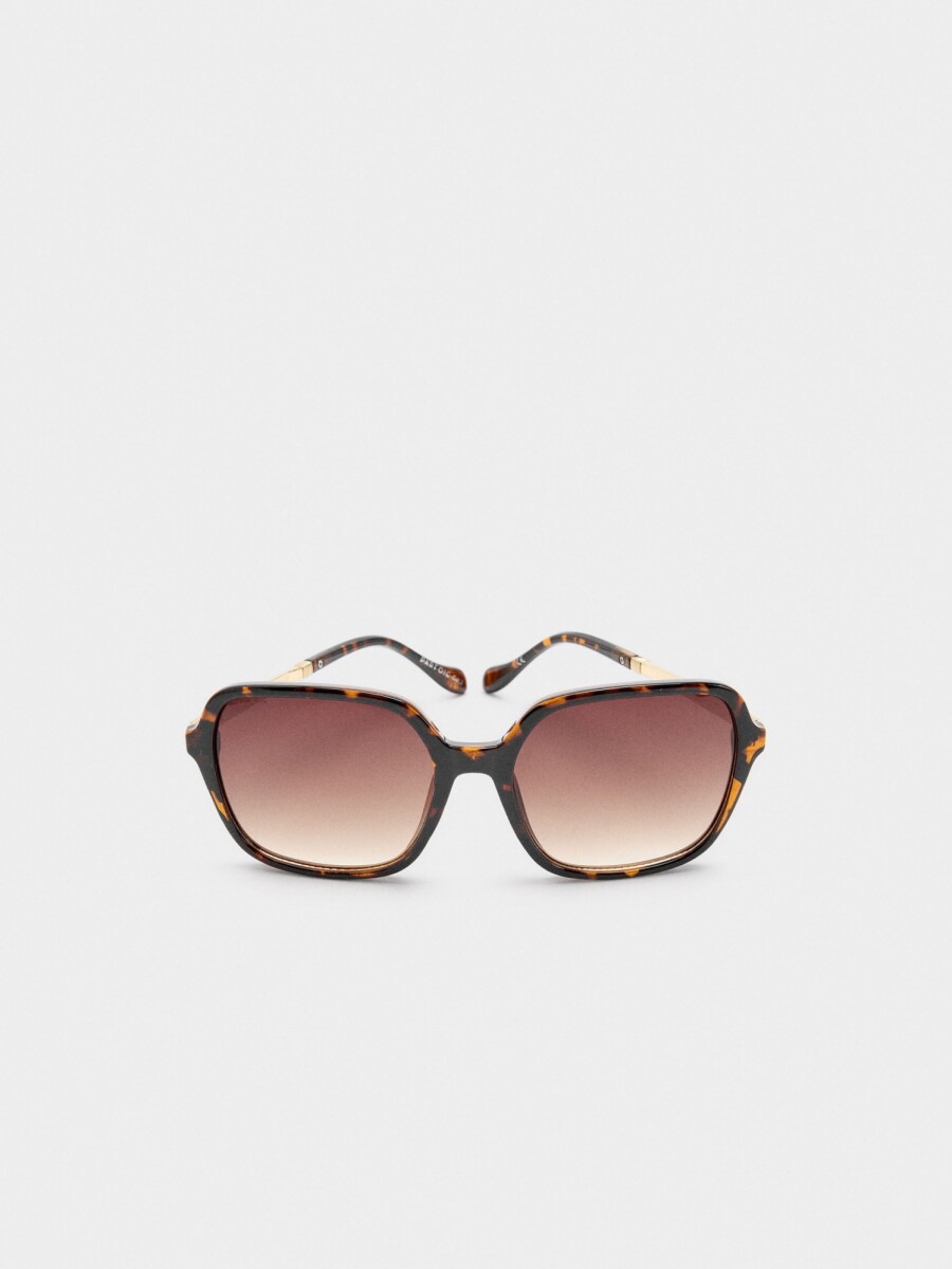 Gafas De Sol Cuadradas marron