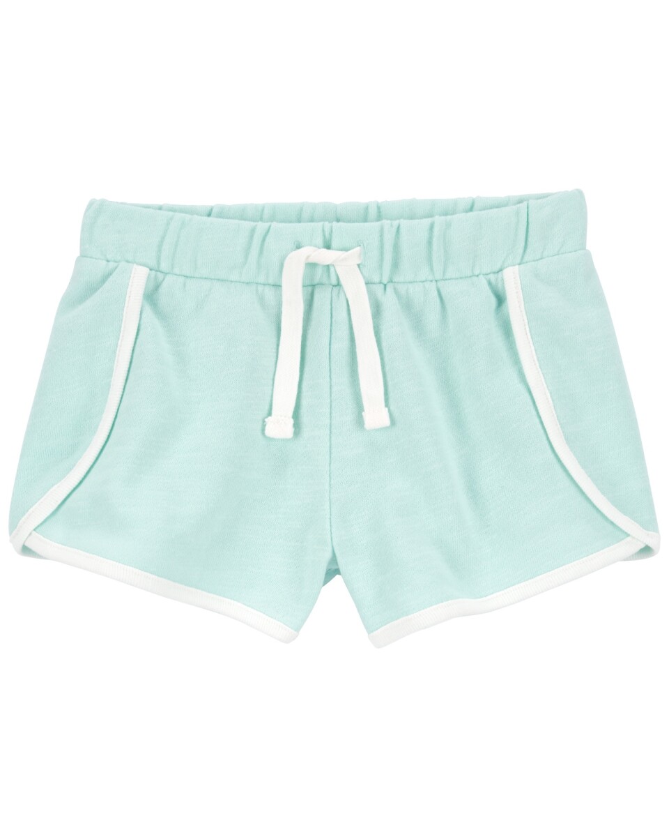 Short deportivo de algodón, turquesa 