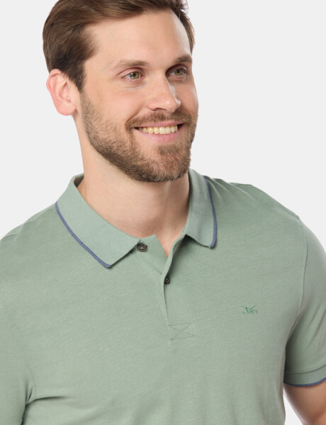 REMERA POLO JERSEY RAYADA Verde