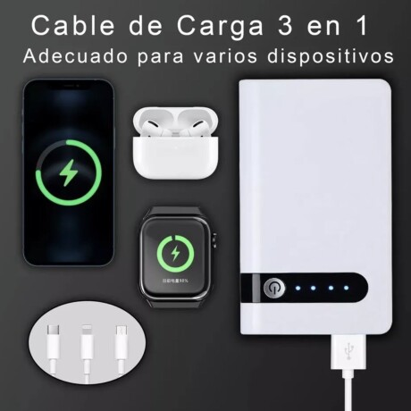 Cargador Arrancador De Bateria Para Auto Powerbank 2000mah Blanco Cargador Arrancador De Bateria Para Auto Powerbank 2000mah Blanco
