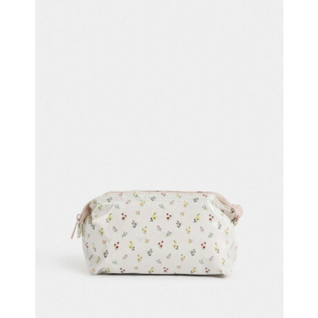 Portacosméticos Vinilo Flores Estampado Flores