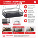 Set x2 Estante colgante adhesivo M NEGRO