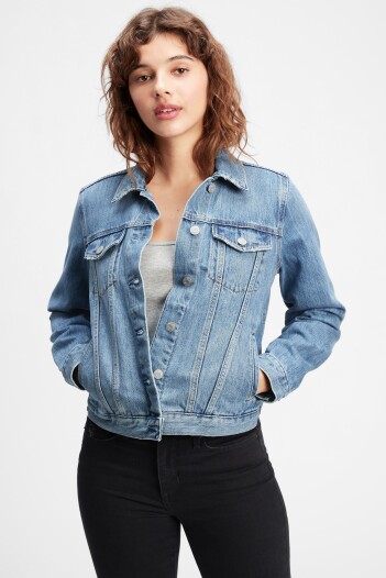 Campera De Jean Mujer Medium Wash