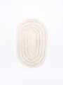 ALFOMBRA BAÑO OVAL BEIGE
