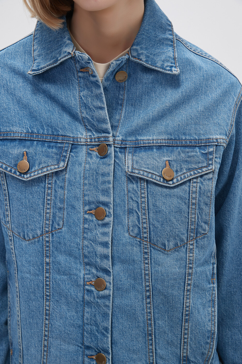 Campera Forest Azul Grisaceo