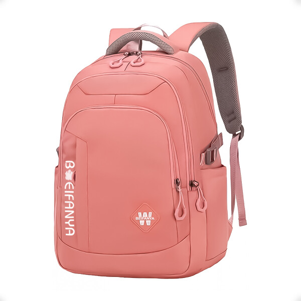 Bolso Mochila Escolar Liceo facultad y Viaje Impermeable Coral