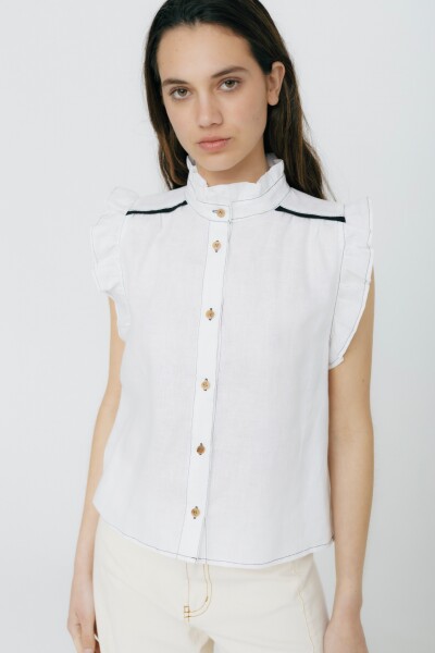 BLUSA CEREZA Blanco
