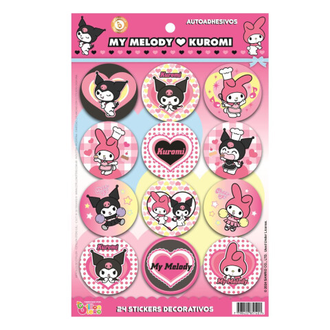 Stickers KUROMI x24 Stickers KUROMI x24