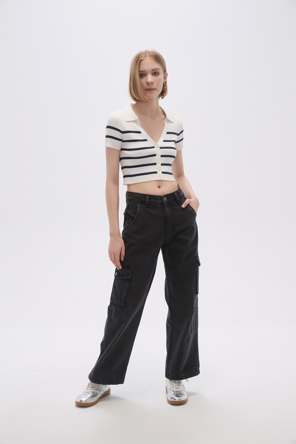 Pantalon Sash Gris Oscuro