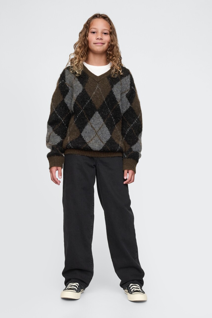 Buzo Brushed Niño Dark Brown 1