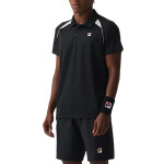 Fila Remera manga corta Polo tennis Line ii Hombre - Negro/Blanco Negro-Blanco