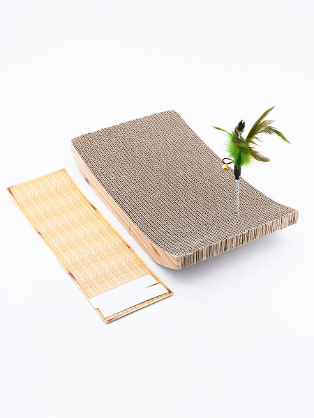 RASCADOR CON PLUMA BEIGE