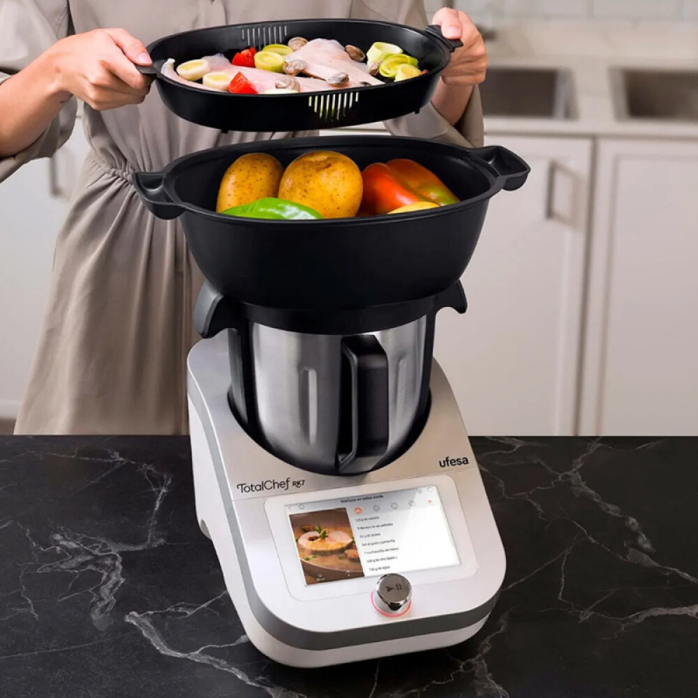Robot de Cocina Inteligente TotalChef RK7 2000W 4.5 lts negro