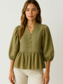 Blusa Blusina Verde Oliva Claro