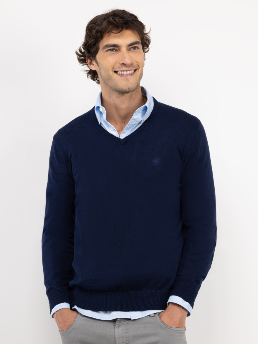 Jersey Cuello Pico El Ganso - Marino 