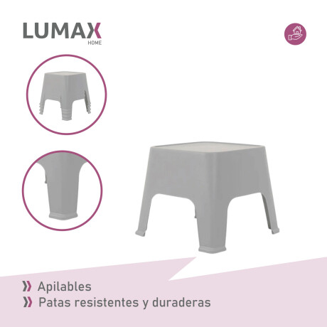Mesa de exterior Skarpo Banqueta Plastico Sunset Gris
