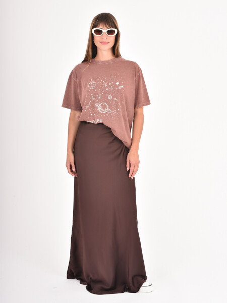 FALDA IRMELA CHOCOLATE