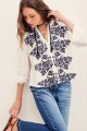 CAMISA AMALITA EMBRO Crudo