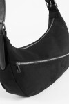 Bandolera simil suede negro