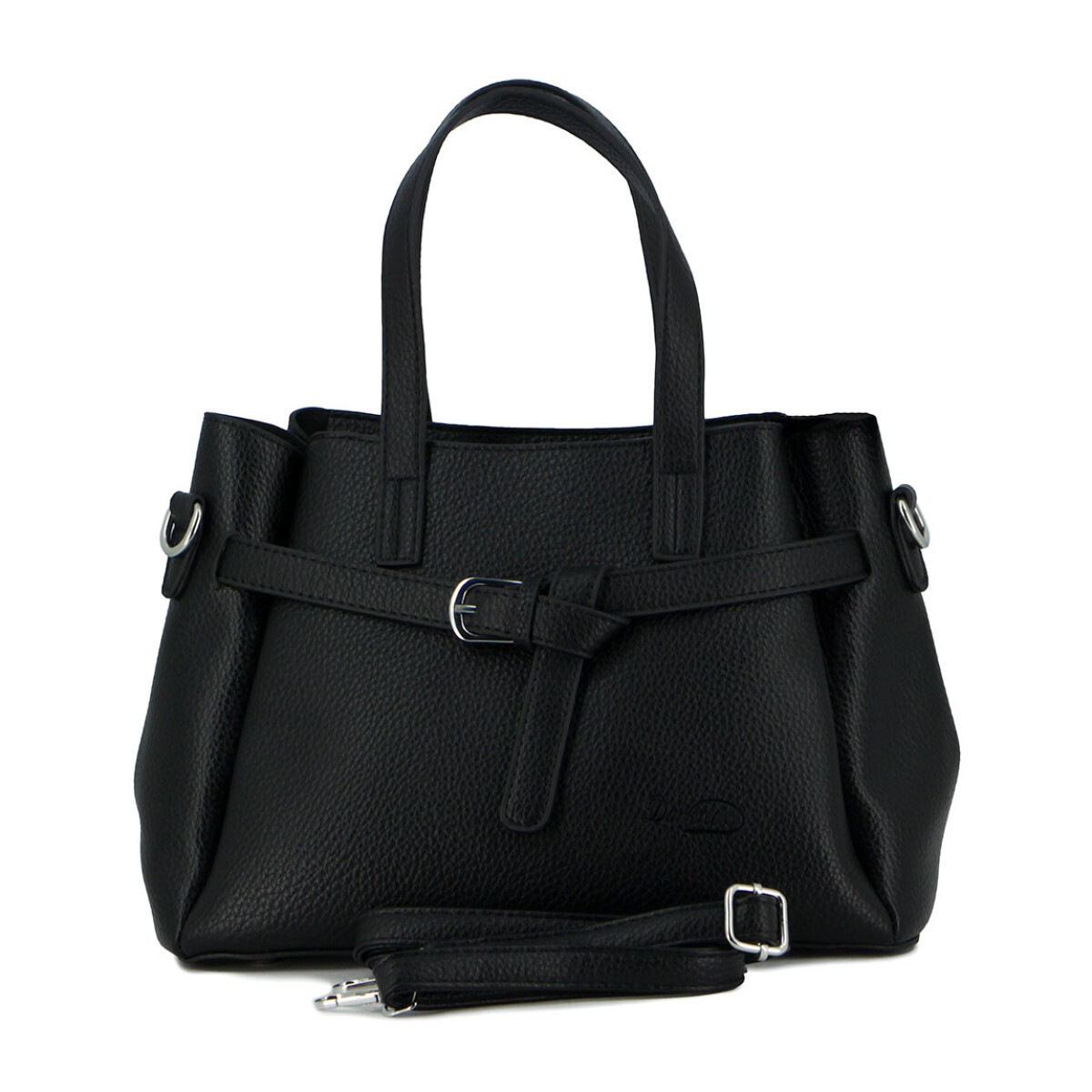 Cartera Mujer Darkness Con Correa - Negro 