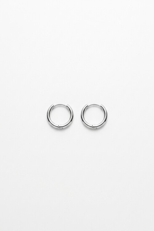 Aros acero extra small plateado