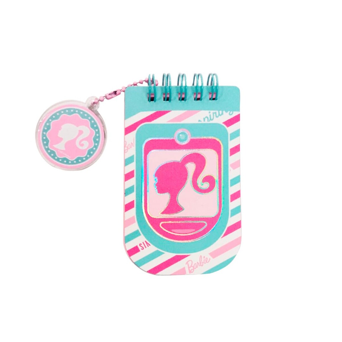 Libreta Barbie celular - celeste 