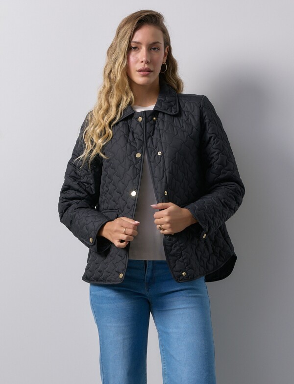 Campera Capitoneada NEGRO