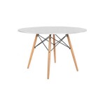 MESA EAMES DKR D110x73CM MDF Y MADERA BLANCO MESA EAMES DKR D110x73CM MDF Y MADERA BLANCO
