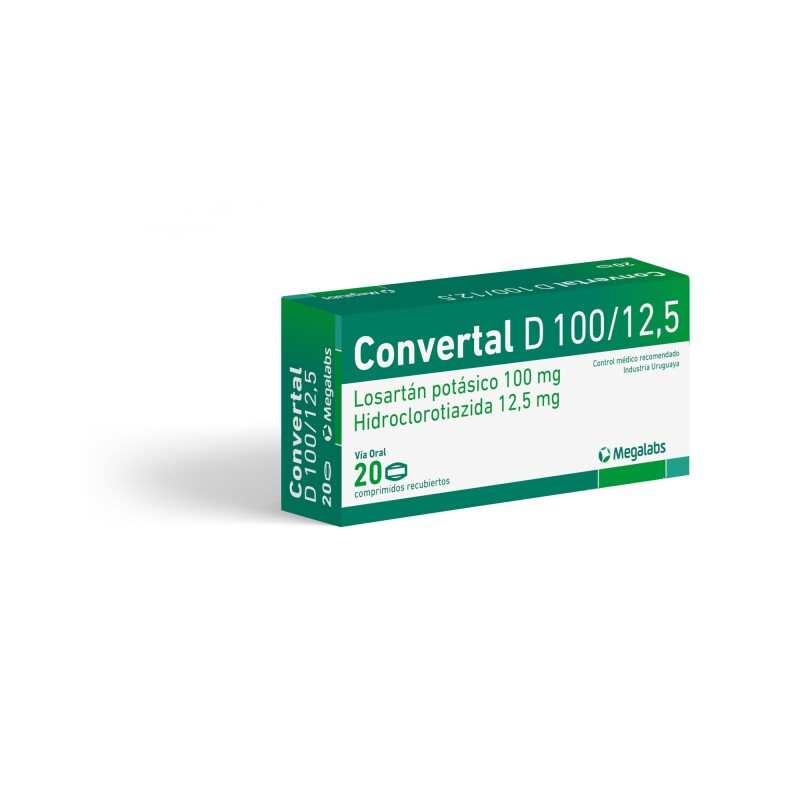 Convertal D 100 Mg./12.5 Mg. 20 Comp. Convertal D 100 Mg./12.5 Mg. 20 Comp.