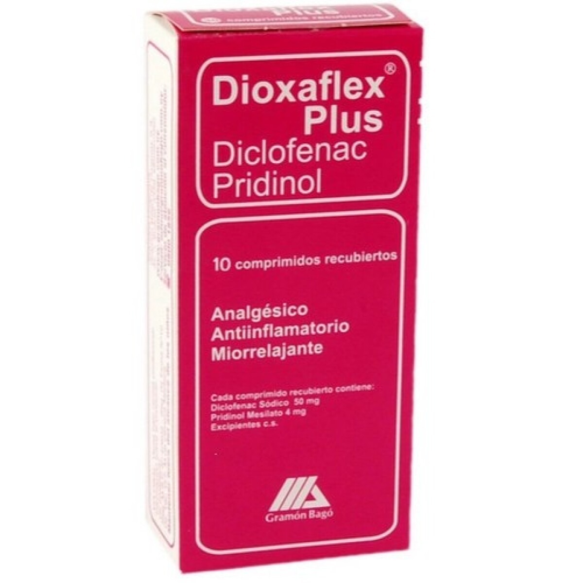 Dioxaflex Plus 10 comprimidos. 
