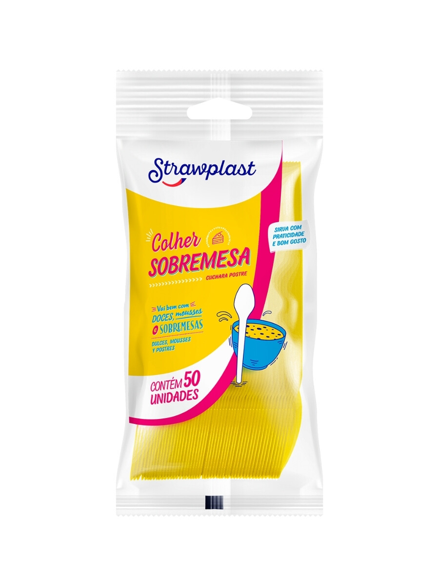 CUCHARAS DE POSTRE amarillo