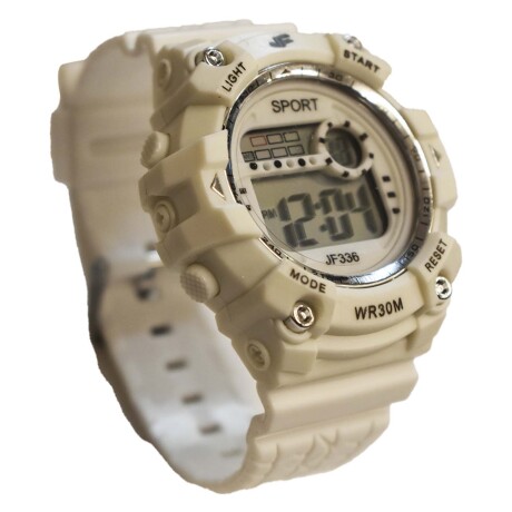 Set Reloj Deportivo Luz + Auriculares Earcuffs Inalámbricos Blanco