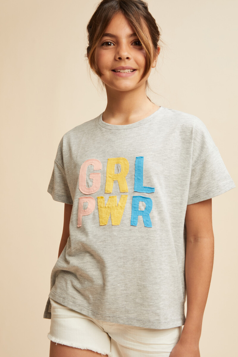 Remera con print Girl power