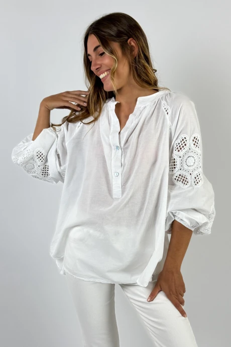 BLUSA BRISA blanco talle unico