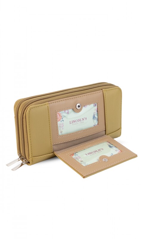 BILLETERA HIBISCO PISTACHO