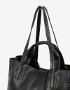 Shopper Shopper Con Doble Asa - Negro