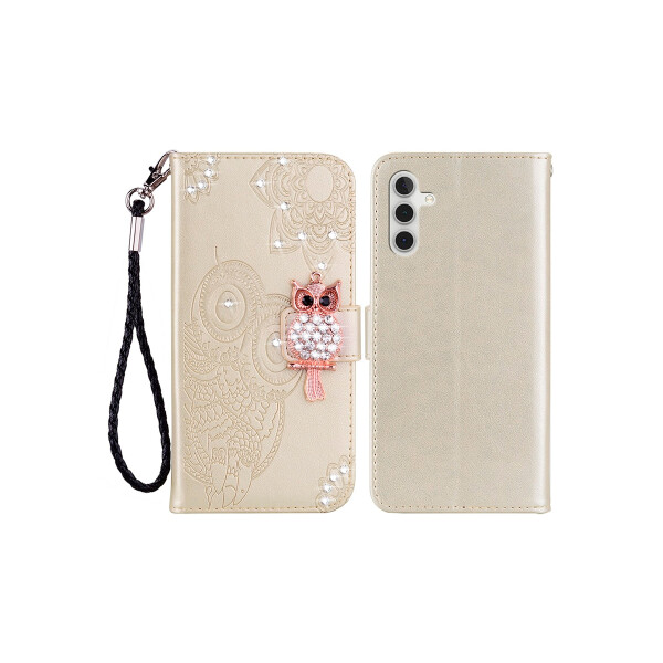 Flip cover apra Samsung Galaxy A17 diseño buho con brillos Flip Cover Apra Samsung Galaxy A17 Diseño Buho Con Brillos