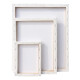 Set 4 Lienzos Bastidor Para Pintura Artesanía Decoración Blanco