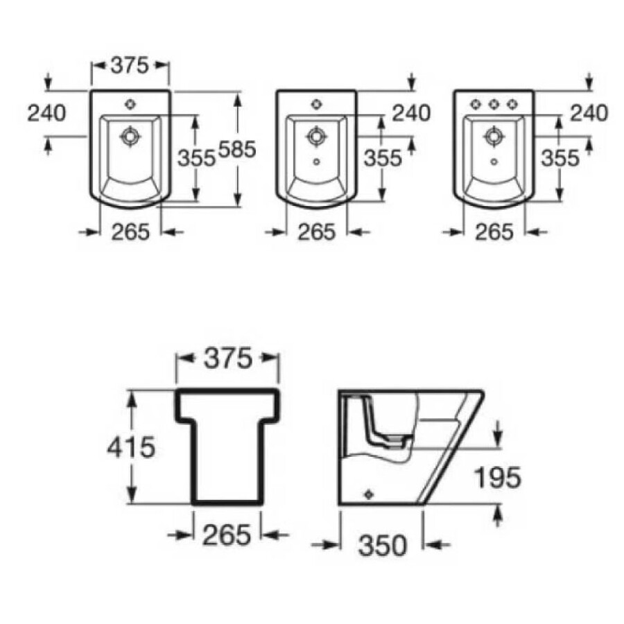 Bidet Hall Un Agujero Bidet Hall Un Agujero