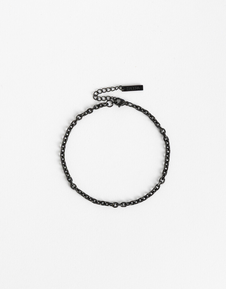 Pulseras Flexibles Color Pulsera De Acero Men´s Collection - Negro