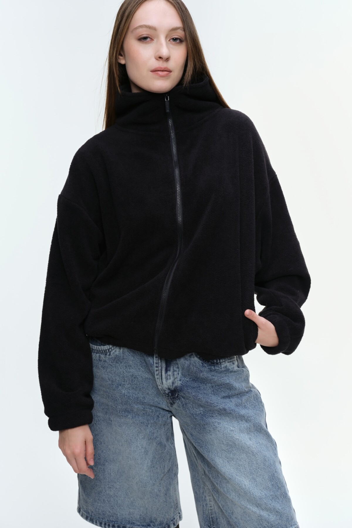 Campera Teddy Negro