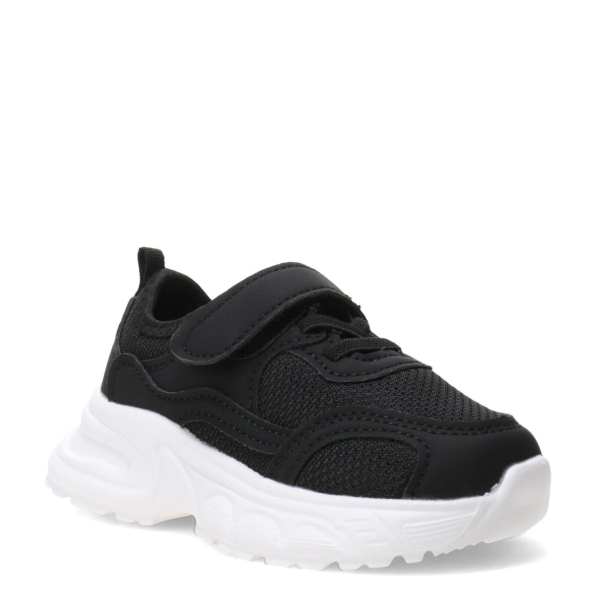 Championes de Niña Croco Kids BEZA con elastico y velcro - Negro 