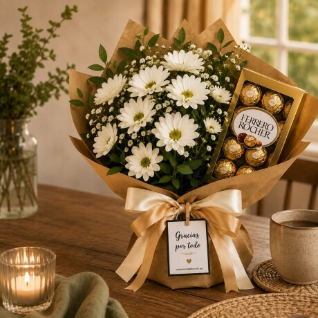Arreglo Floral Ferrero Gracias por todo Arreglo Floral Ferrero Gracias por todo